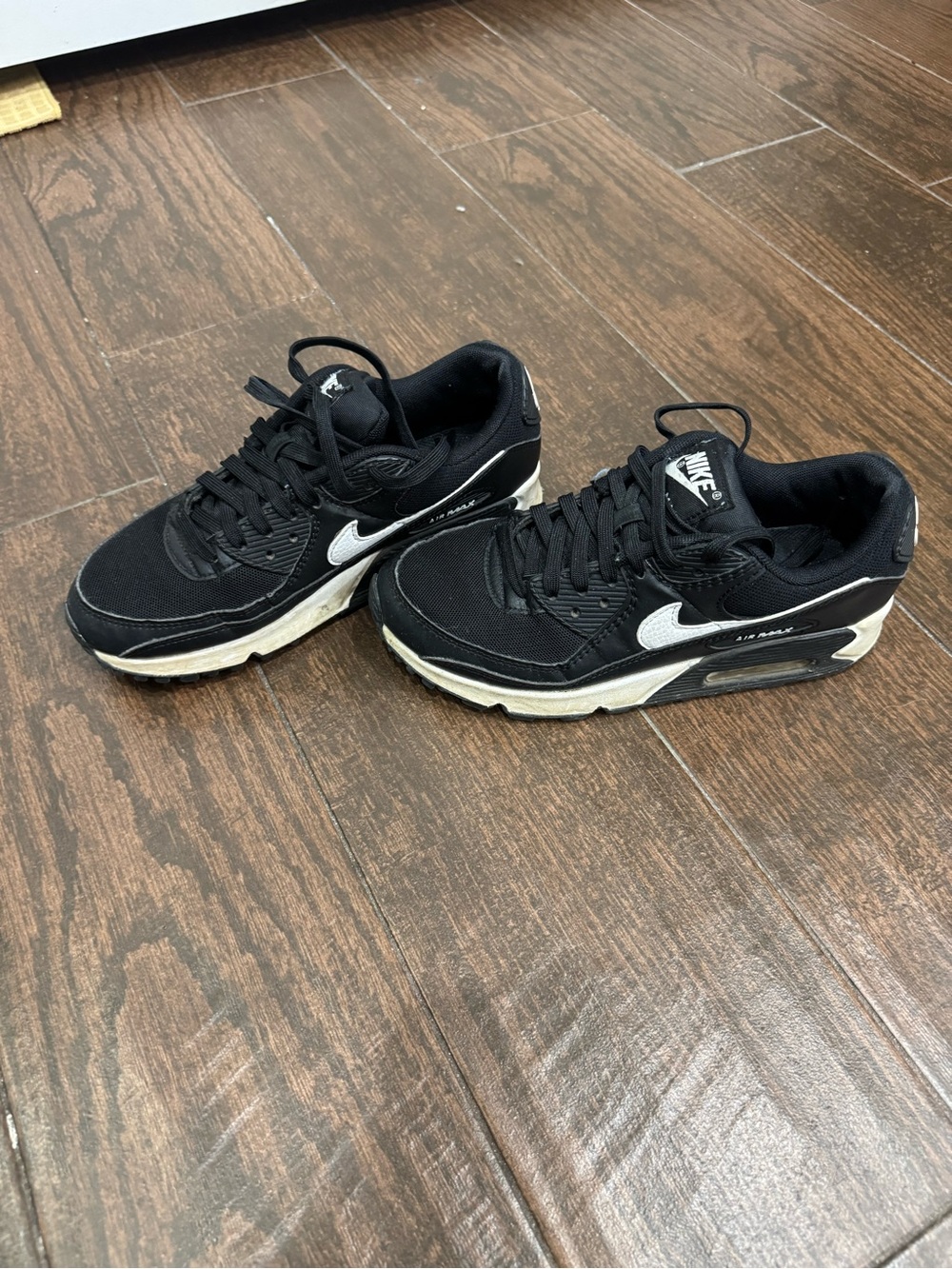 Nike Black and White Low-Top Air Max Sneakers